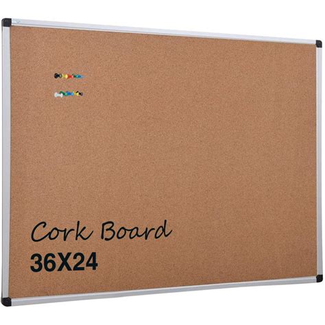 X Board Cork Board Bulletin Board For Wall 36x24 Inch Corkboard With