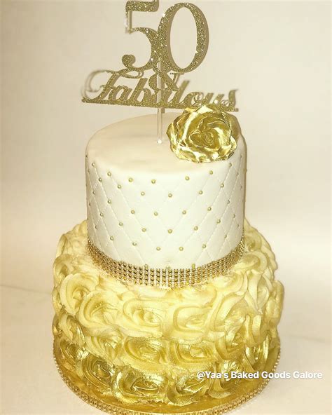 6″ 8″ Custom 50th Birthday Cake Yaas Baked Goods Galore