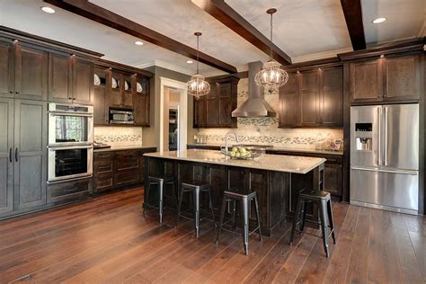Cabinets are usually about 24 deep to allow for a roughly 25 deep countertop with a slight lip. Custom Kitchen Cabinets | New Kitchen Cabinets MN