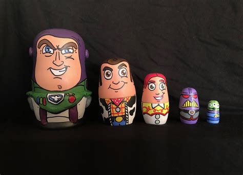 Toy Story Russian Dolls Punch Needle Embroidery Toy Story Dolls