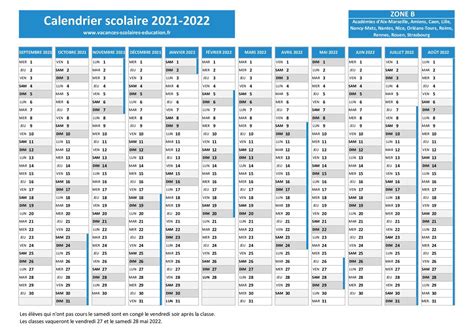 Vacances Scolaires 2021 2022 Orange Calendrier Scolaire Officiel