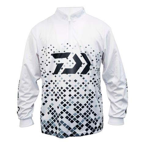 Daiwa Adults Prism Sublimated Shirt White Xxx Large