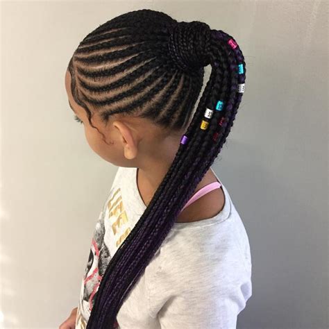 See more ideas about ponytail hairstyles, hair styles, ponytail. Awesome Braided Hairstyles For Little Girls - Loud In Naija