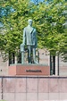Helsinki, Finland - August 5, 2021: Monument of Kaarlo Juho Stahlberg ...