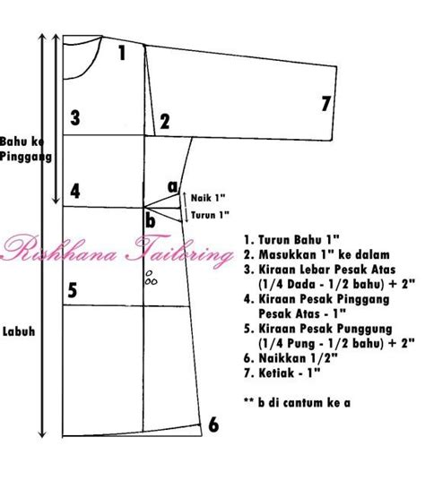 Image Result For Pola Baju Kurung Riau Sewing Tutorials Sewing