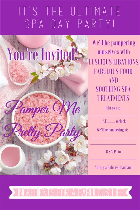 The Ultimate Spa Day Starts With The Invitation