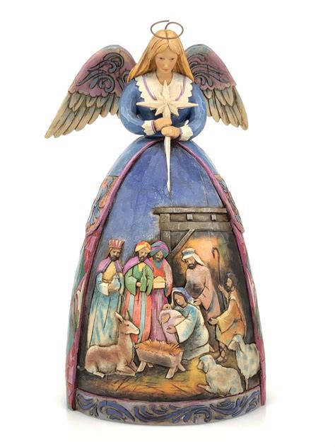 Lot Jim Shore Angel Nativity Gown A Star Shall Guide