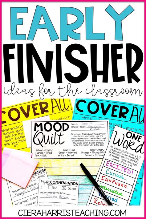 Looking For Simple Engaging Early Finisher Activities Click The Pin