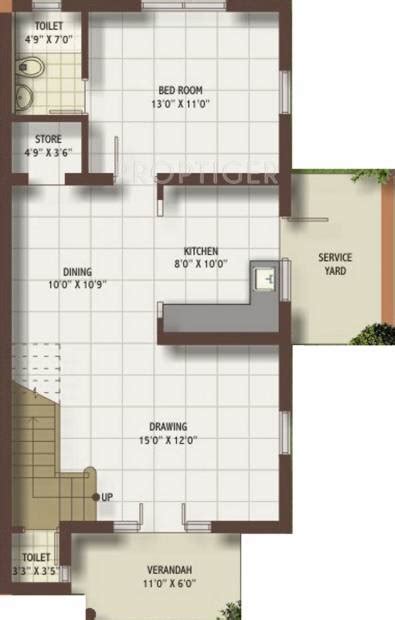 1620 Sq Ft 3 Bhk Floor Plan Image Shaligram Buildcon Garden Villa