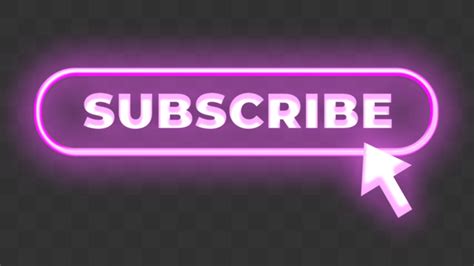 Subscribe To Horizontal Color Neon Subscription Button Subscribe Png