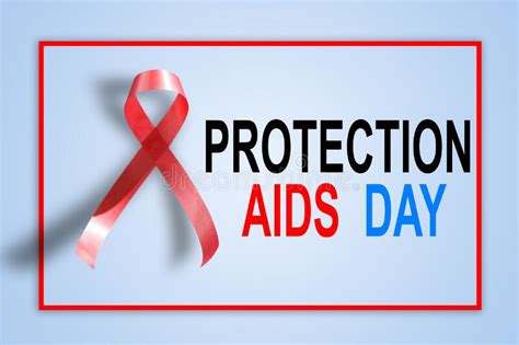 Red Ribbon Aids Awareness Sign World Hiv Day Symbol Stock Image Image Of Raising Worldwide
