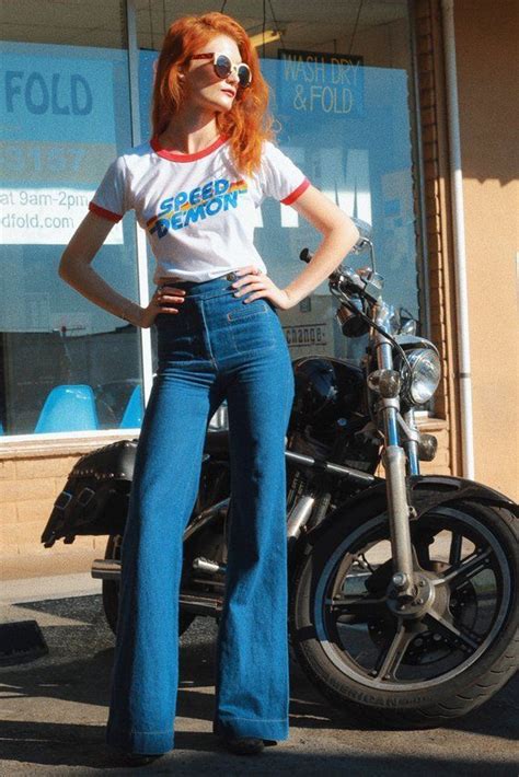 Speed Demon 70s 1970s Inspired Ringer Tee Made In Use Women Graphic Tee Ethical Fashion