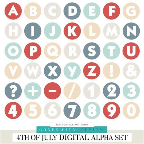 Digital Alphabet Alphabet Clipart Alphabet Stickers Alphabet Art
