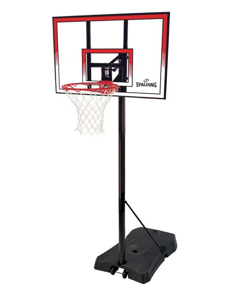 Spalding Ratchet Lift 44 In Polycarbonate Portable Basketball Hoop