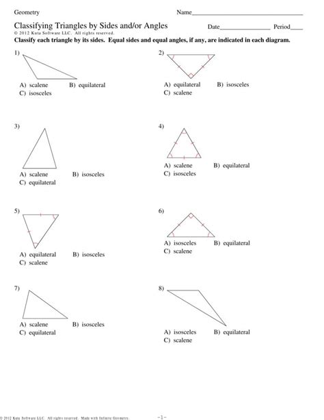 Classifying Triangles By Angles Worksheet | db-excel.com