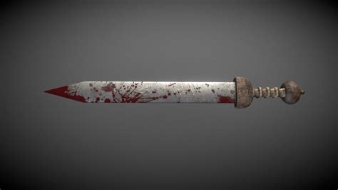 Roman Gladius Blood Substance Painter Download Free 3d Model By