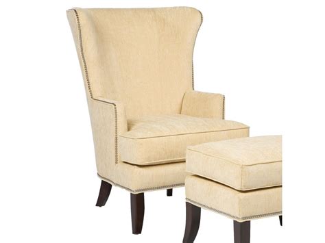 Fairfield Chairs Contemporary Wing Chair With Exposed Wood Legs Find