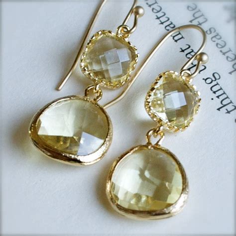 Gold Chandelier Earrings Gold Encased By Thestellabluegallery