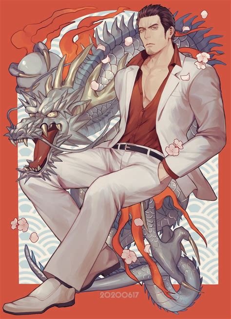 Yakuza Kiryu Kazuma By Ym Yakuza Anime Kiryu Character Design