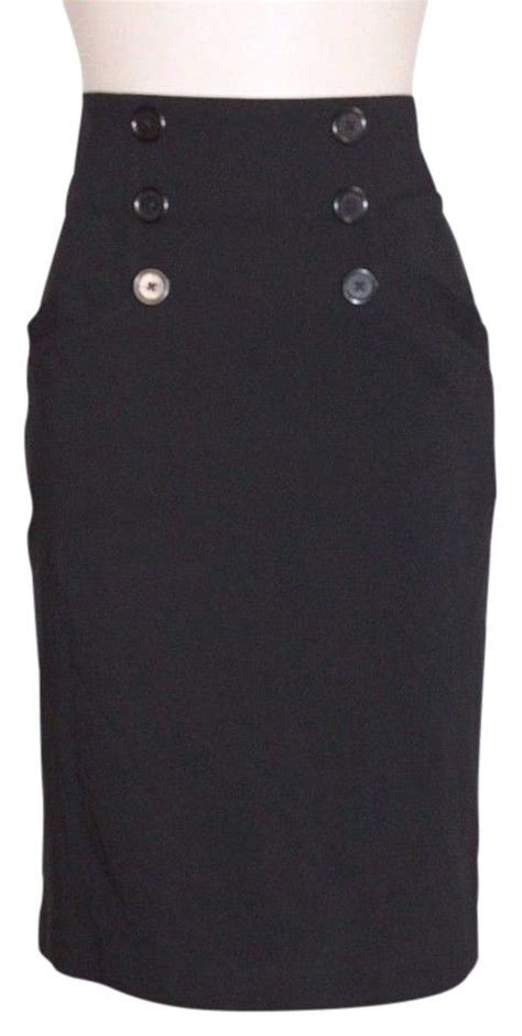 Black High Waist Stretchy Pencil Skirt Listed By Mi Alma Black High