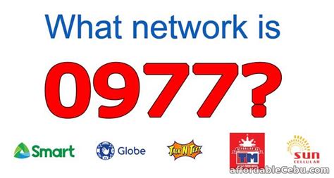 0977 What Network Globe Or Smart Mobile Phones 30752