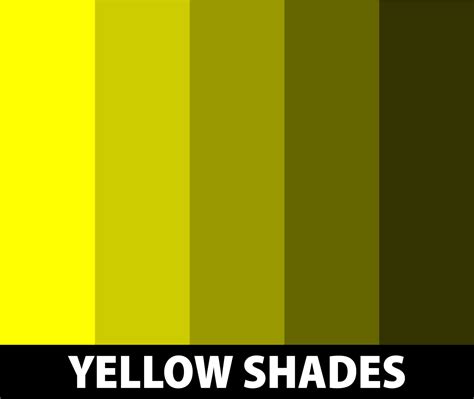100 Shades Of Yellow Color Names Hex Rgb Cmyk Codes 42 Off