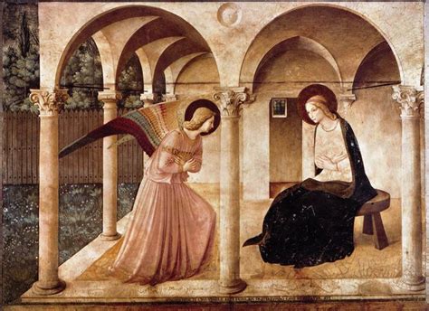 Fra Angelico The Annunciation Convento Di San Marco Florence 1450