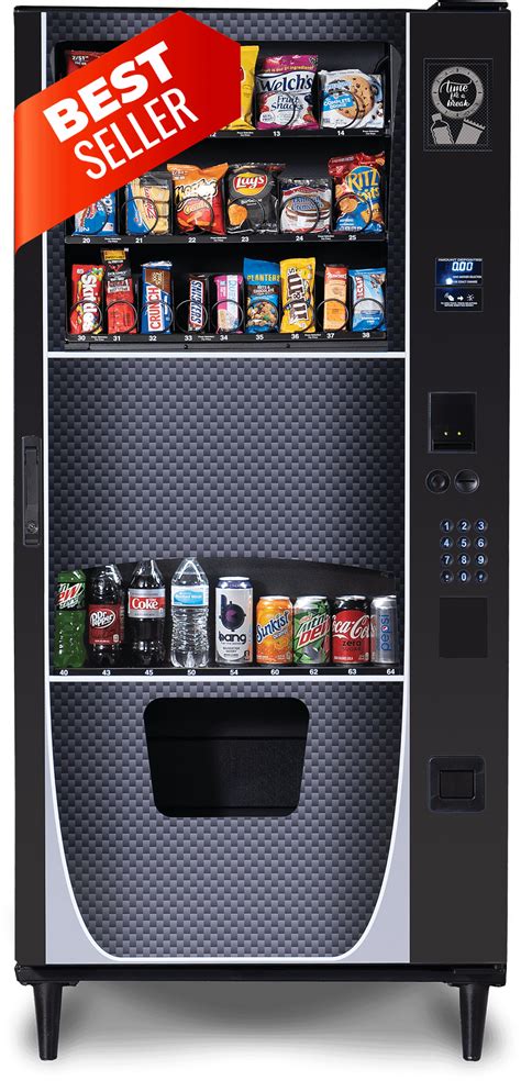 Used Vending Machines For A Combination Of Snacks And Drinks