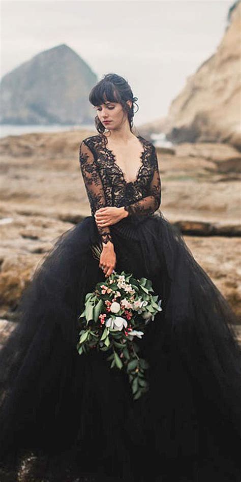 24 Beautiful Black Wedding Dresses That Will Strike Your Fancy Wedding Dresses Guide