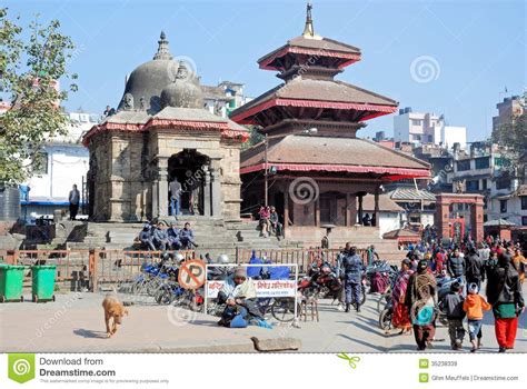 Temples Of Kathmandu Durbar Square Nepal Editorial Stock Image