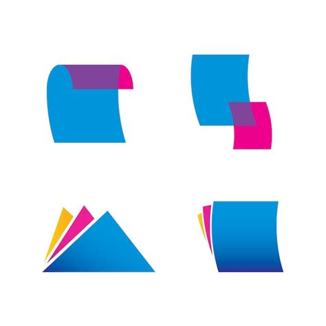 Modèle De Conception De Logo Papier Adapté à Lédition De Livres Et Au