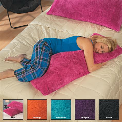 It will also keep your hip straight while you are in bed, even while you are asleep. Comfort Shag Body Pillows (Set of 2) - Free Shipping On ...