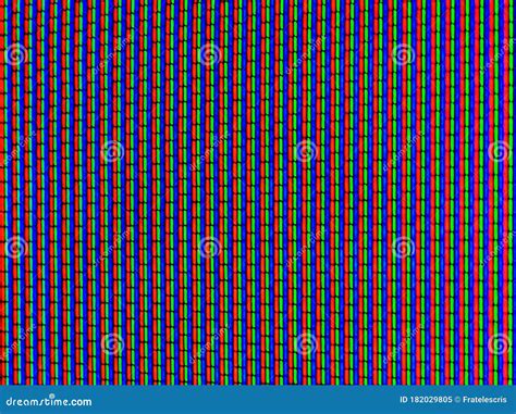 Lcd Screen Pixels Lcd Screen Closeup Rgb Pixels Macro Pixel