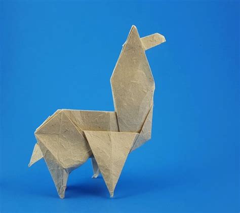 Origami Alpaca By Fumiaki Kawahata Folded By Gilad Aharoni Origami