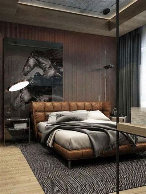 40 Masculine And Modern Man Bedroom Design Ideas Bedroom Interior
