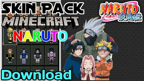 Showcase Skin Pack Naruto Shippuuden Di Minecraft Pe Youtube