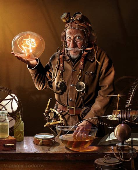 The Magician By Vladimirtodorov Com Steampunk Characters Steampunk Artwork