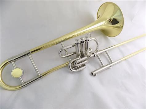 Bb Piston Slide Trombones Two Ways Using Brass Musical Instruments
