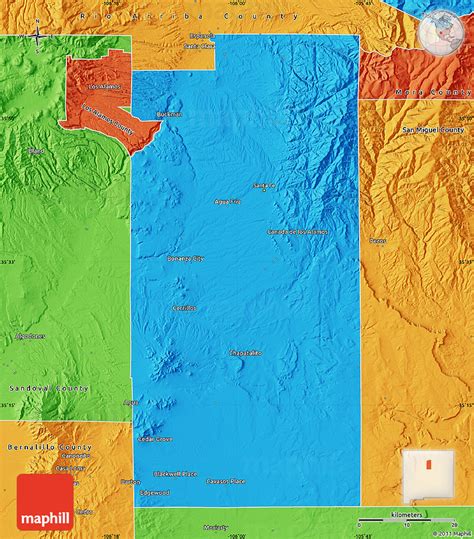 Political Map Of Santa Fe County