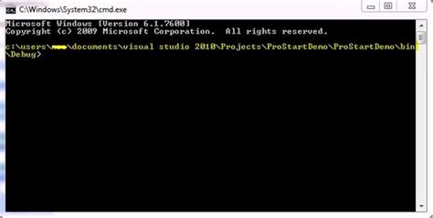 How To Start A Process Cmd Using C