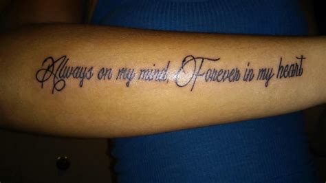 Generation Inkd Heart Font Always On My Mind Fist Tattoo