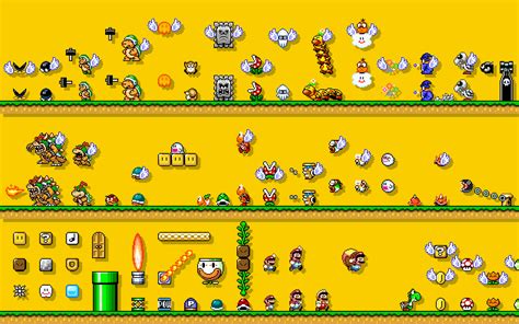 Super Mario Game Mario Bros Video Games Simple Background Retro