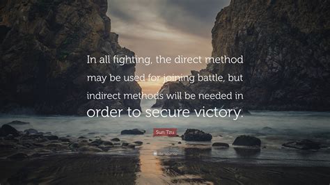 You're now in a street fight that you may or may not win. Sun Tzu Quote: "In all fighting, the direct method may be ...