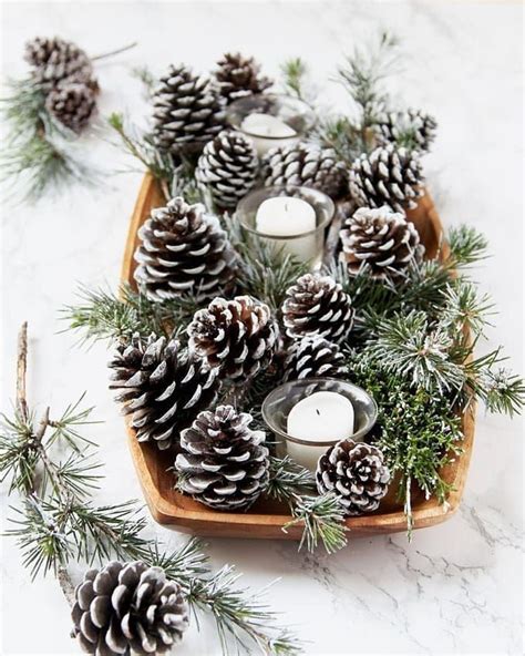 Diy Noël Pomme De Pin Pour Une Déco Nature à Fabriquer Christmas Pine Cones Diy Christmas