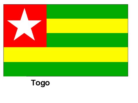 Flag Of Togo Colouring Pages