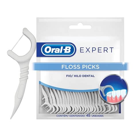 Hilo Dental Oral B Expert Floss Palillos Interdentales Menta 45 Pzas