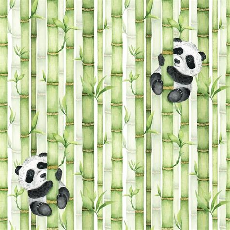 Panda Bonito Está Segurando Um Talo De Bambu Talos De Bambu Floresta De