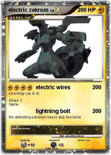 Pokémon Electric Zekrom Electric Wires My Pokemon Card