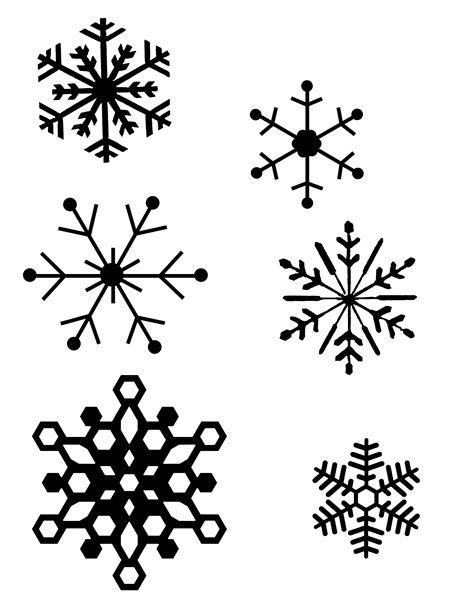 Simple Snowflakes Clipart Best
