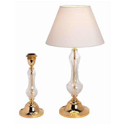 Isabella Table Lamp Without Shade With 24 Lead Crystal Floor And Table